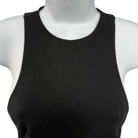 Atoir Black Bianca Racerback Stretchy Scuba Fabric Side Cutouts Bodysuit Sz 2 - Picture 12 of 12